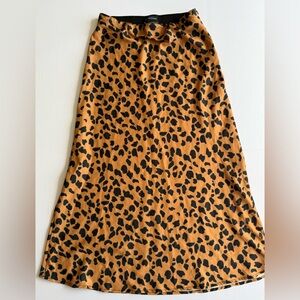 Urban Outfitters Black and Tan A-Line Skirt